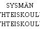 SYSMÄN YHTEISKOULU