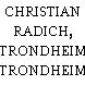 CHRISTIAN RADICH, TRONDHEIM