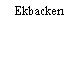 Ekbacken