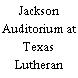 Jackson Auditorium at Texas Lutheran University