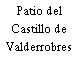 Patio del Castillo de Valderrobres