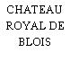 CHATEAU ROYAL DE BLOIS