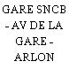 GARE SNCB - AV DE LA GARE - ARLON