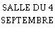 SALLE DU 4 SEPTEMBRE