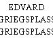 EDVARD GRIEGSPLASS