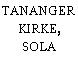 TANANGER KIRKE, SOLA