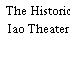 The Historic Iao Theater