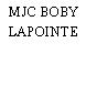 MJC BOBY LAPOINTE