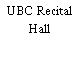 UBC Recital Hall