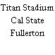 Titan Stadium Cal State Fullerton