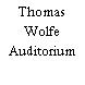 Thomas Wolfe Auditorium