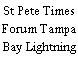 St Pete Times Forum Tampa Bay Lightning