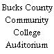 Bucks County Community College Auditorium