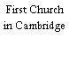 First Church in Cambridge