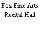 Fox Fine Arts Recital Hall