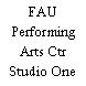 FAU Performing Arts Ctr Studio One