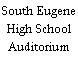 South Eugene High School Auditorium