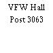 VFW Hall Post 3063