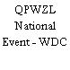 QPWZL National Event - WDC