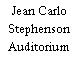 Jean Carlo Stephenson Auditorium