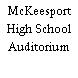 McKeesport High School Auditorium