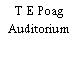 T E Poag Auditorium